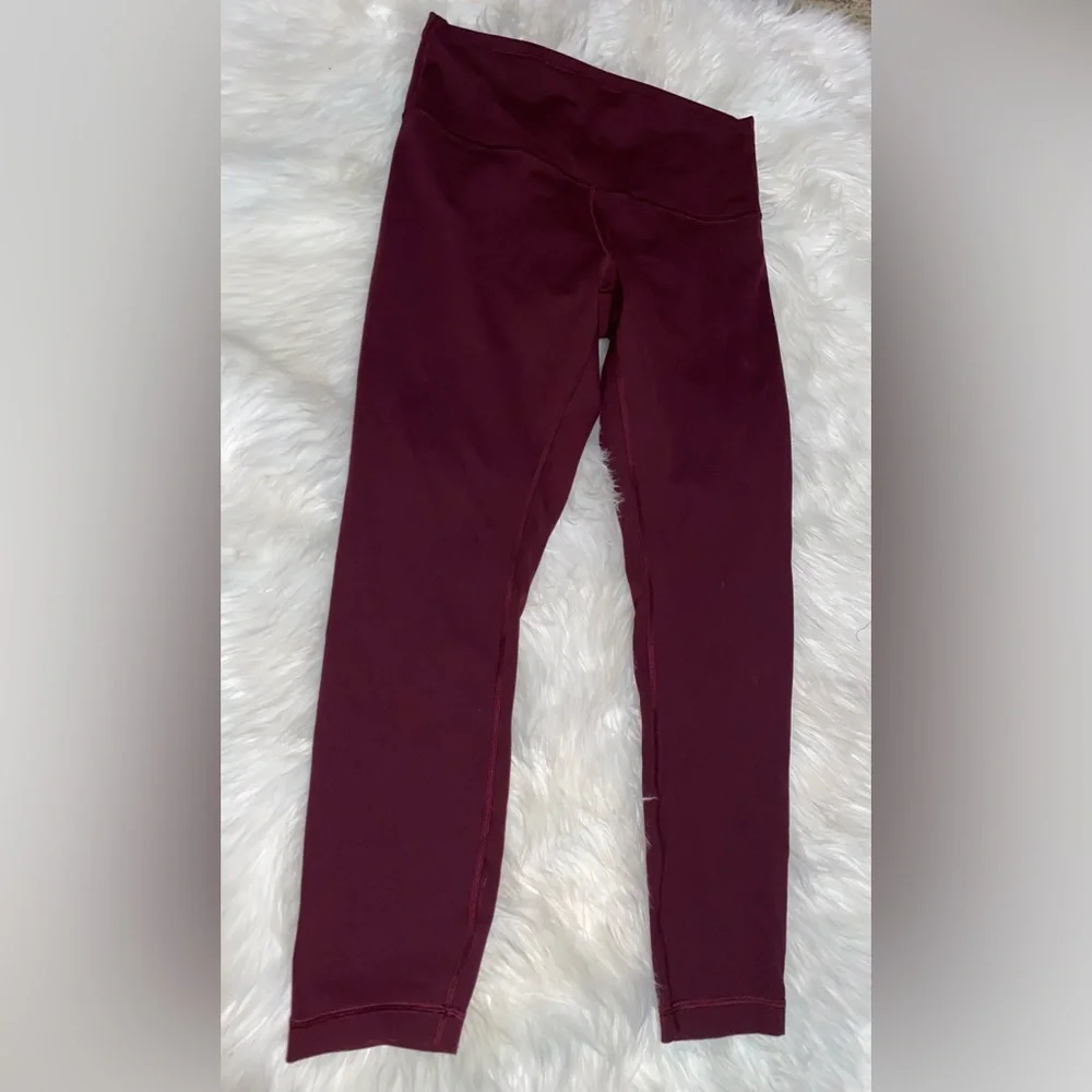 Lululemon Athletica Burgundy Align Leggings - Size 10 - Picture 4 of 7